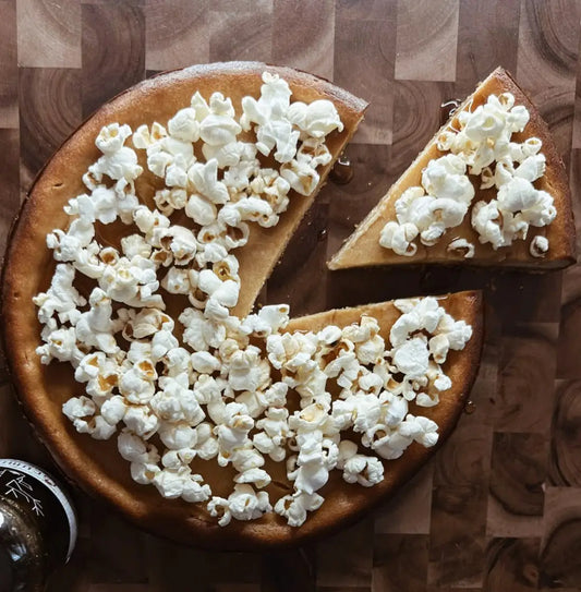 Cheesecake, Maple Syrup and Popcorn